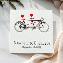 Casamento Personalizado Da Bicicleta De Bicicleta 
