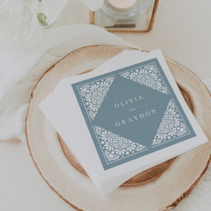 Guardanapo De Papel Casamento personalizado das artes de Beaux
