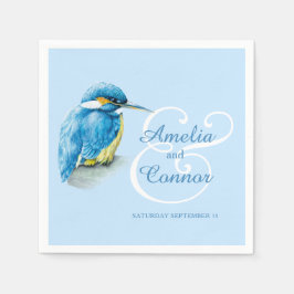 Guardanapo De Papel Casamento personalizado de arte da aquarela de Kin