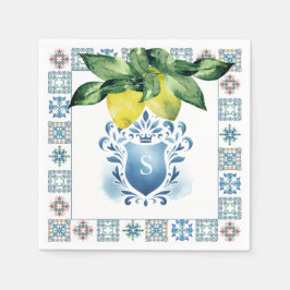 Guardanapo De Papel Casamento Personalizado de Napkins Amalfi Azulejo