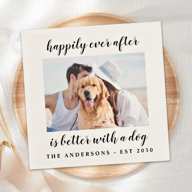 Guardanapo De Papel Casamento Personalizado De Pet De Cães (Criador carregado)