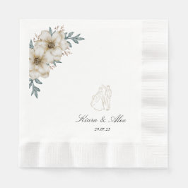 Guardanapo De Papel Casamento Personalizado Elegante Napkins - Persona