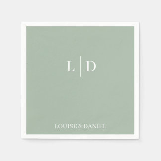 Guardanapo De Papel Casamento Personalizado Mínimo e Simples Napkin