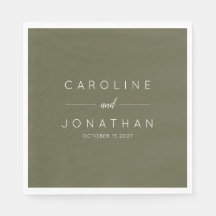 Casamento Personalizado Mínimo Moderno do Moss Ver