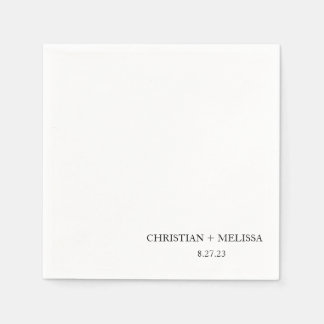 Guardanapo De Papel Casamento Personalizado Moderno Napkin