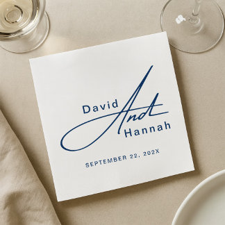 Guardanapo De Papel Casamento Personalizado Napkins com Nome