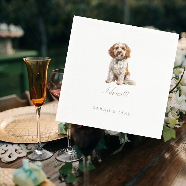 Guardanapo De Papel Casamento Pet Personalizado Napkins IV (Criador carregado)