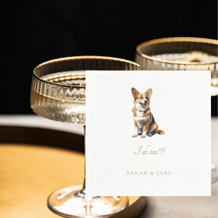 Guardanapo De Papel Casamento Pet Welsh Corgi