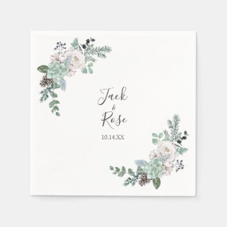 Guardanapo De Papel Casamento por Aquarela de inverno
