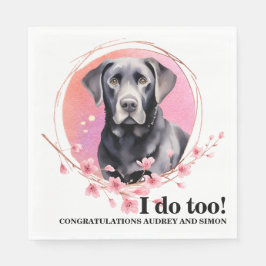 Guardanapo De Papel Casamento Preto De Laboratório Napkins Com Foto De