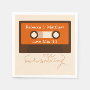 Guardanapo De Papel Casamento retro de Mixtape