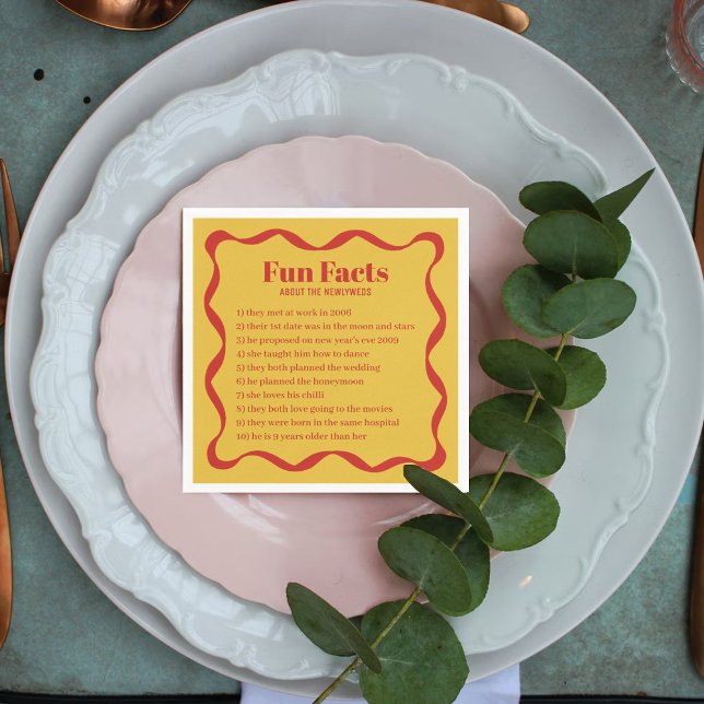 Guardanapo De Papel Casamento Retroativo de Coquette Curvy Ribbon (Criador carregado)