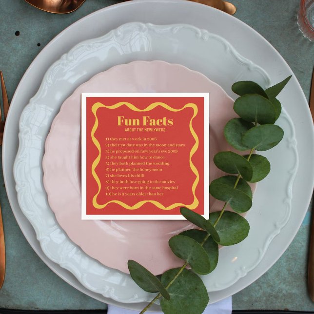 Guardanapo De Papel Casamento Retroativo de Coquette Curvy Ribbon (Criador carregado)