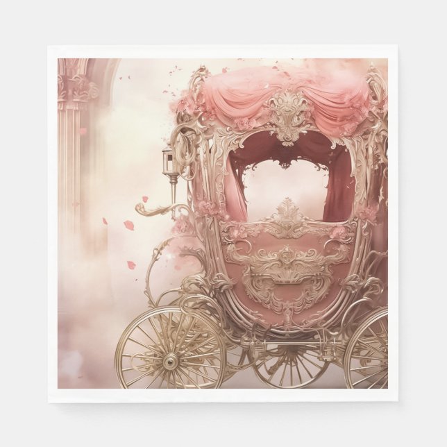 Guardanapo De Papel Casamento romântico elegante (Frente)