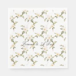 Guardanapo De Papel Casamento Romântico White Floral