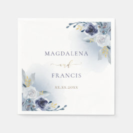 Guardanapo De Papel casamento rosa azul