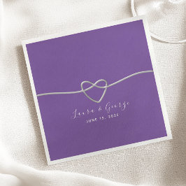 Guardanapo De Papel Casamento Roxo Minimalista Napkins