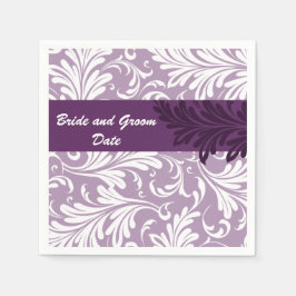 Guardanapo De Papel Casamento Roxo Personalizado Napkins