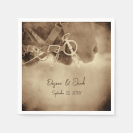 Guardanapo De Papel Casamento Russo de Cavalo Marrom Ocidental