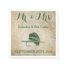 Casamento Russo De Escoamento De Pesca Napkins