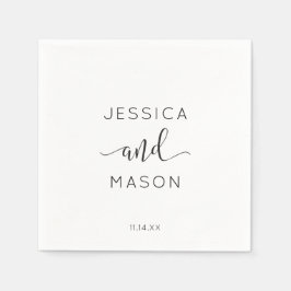 Guardanapo De Papel Casamento Russo de Script Napkin Cocktail Napkin