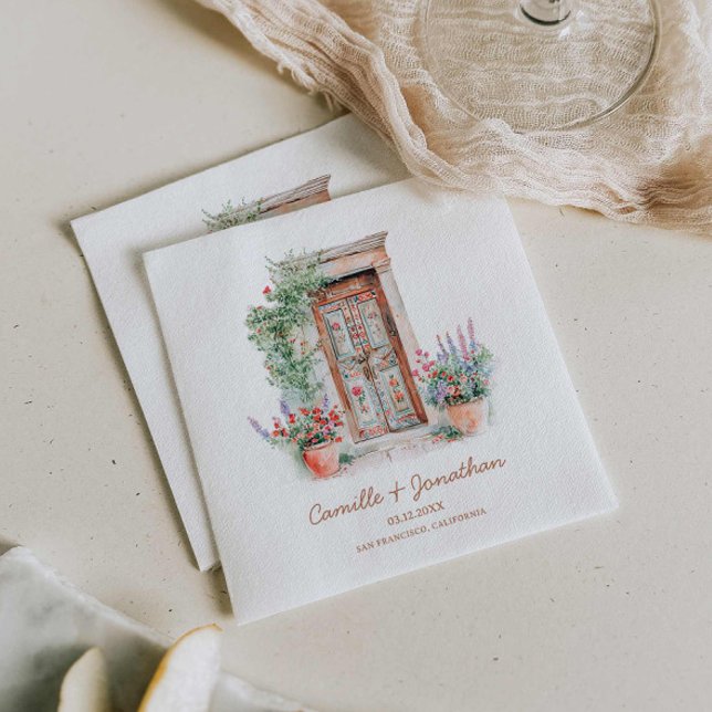 Guardanapo De Papel Casamento Rustic Mexico (Rustic Mexico Wedding Napkins)