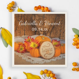 Guardanapo De Papel Casamento Rustic Pumpkins Fall Barn