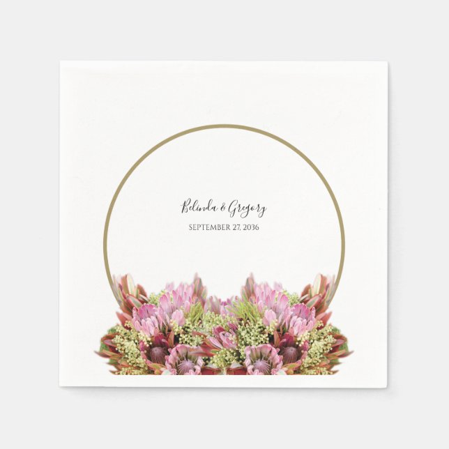 Guardanapo De Papel Casamento Rustic Wild Flower Buquê (Frente)