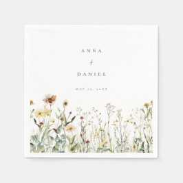 Guardanapo De Papel Casamento Rustic Wildflower Meadow