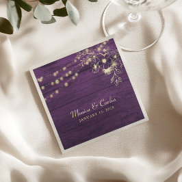 Guardanapo De Papel Casamento Rustic Wood Napkins