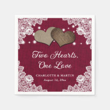 Casamento Rústico Romântico Burlap e Lace Burgundy