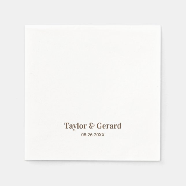 Guardanapo De Papel Casamento Simples (Frente)