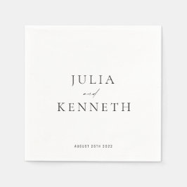 Guardanapo De Papel Casamento Simples Clássico Neutro