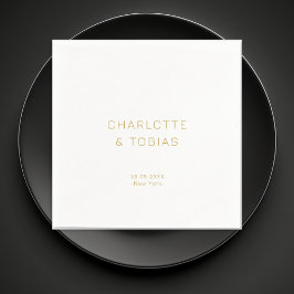 Guardanapo De Papel Casamento simples e elegante