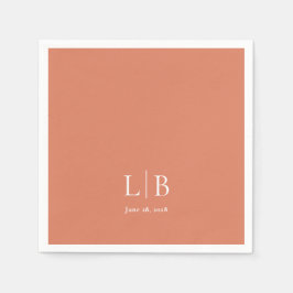 Guardanapo De Papel Casamento Simples Mínimo de Citrus Orange