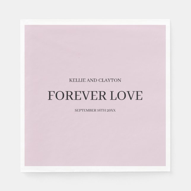 Guardanapo De Papel Casamento Simples Roxo Napkins (Frente)