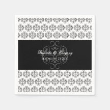 Casamento tema damasco de Vintagem da Caligrafia P