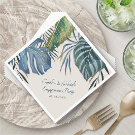 Guardanapo De Papel Casamento Tropical Beach Palm