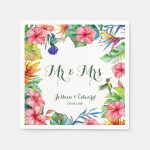 Casamento Tropical de Hibiscus Floral Havaiana