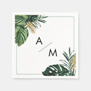 Guardanapo De Papel Casamento Tropical Moderno