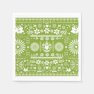 Guardanapo De Papel Casamento Verde Abacate Limão Picado Mexicano