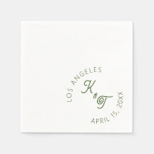 Casamento Verde-Esmeralda Napkin