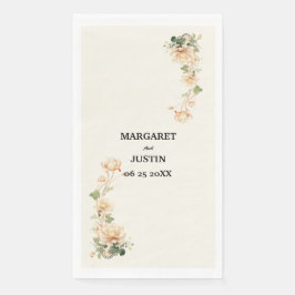 Guardanapo De Papel Casamento vintage Lotus Flower