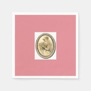 Guardanapo De Papel Casamento vintage rosa / Chá de panela Nápoles