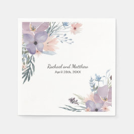 Guardanapo De Papel Casamento Violet Meadow Floral Wildflower