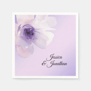 Guardanapo De Papel Casamento violeta roxo floral da lavanda da