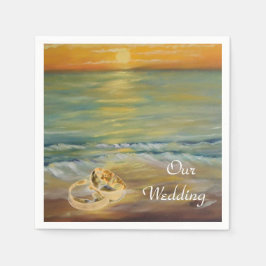 Guardanapo De Papel Casamentos de praia em Sunset