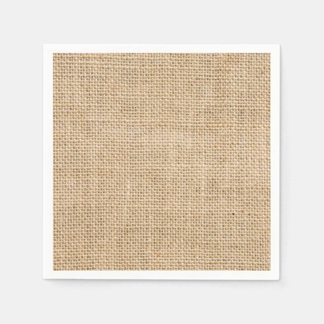 Guardanapo De Papel Casamentos Rustic Weds Burlap Trendy Country (Frente)