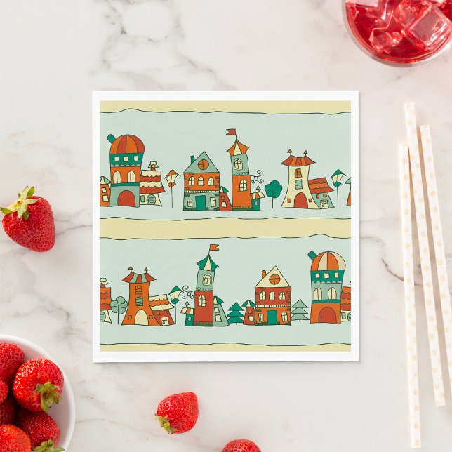 Guardanapo De Papel Casas Wonky (Criador carregado)