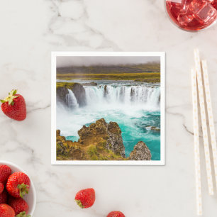 Guardanapo De Papel Cascata de Godafoss, Islândia